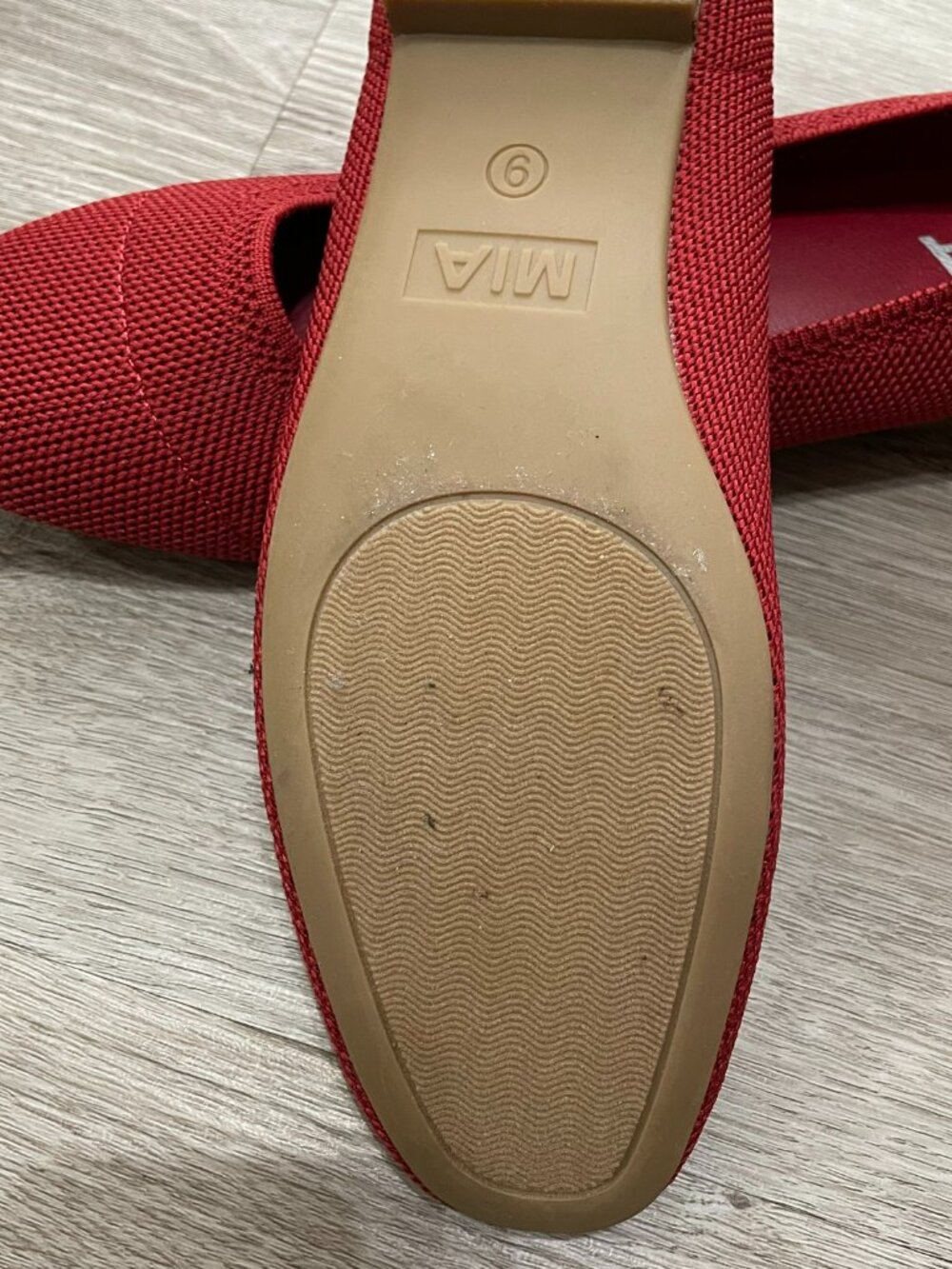 Knit Red Flats - Picture 5 of 11